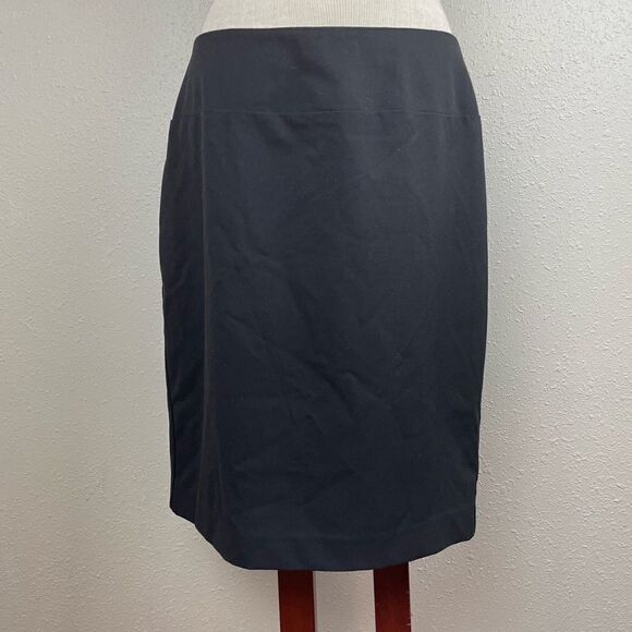 Ellen Tracy Black Midi Skirt Size 10 EUC - Picture 1 of 6